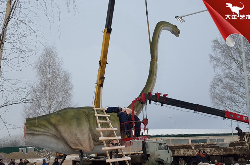 俄罗斯恐龙公园装置现场