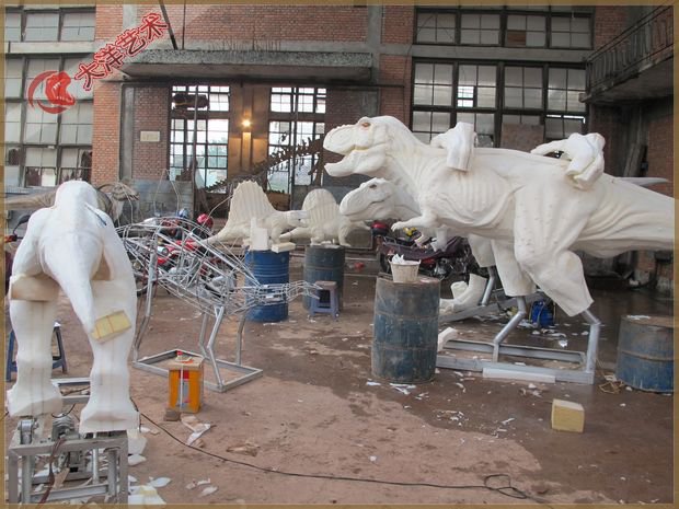 仿真恐龙造作现场-造作现场