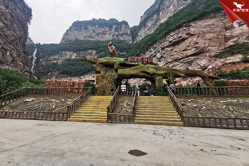 恐龙化石骨架，，，，，，，，埋藏式恐龙化石骨架造作