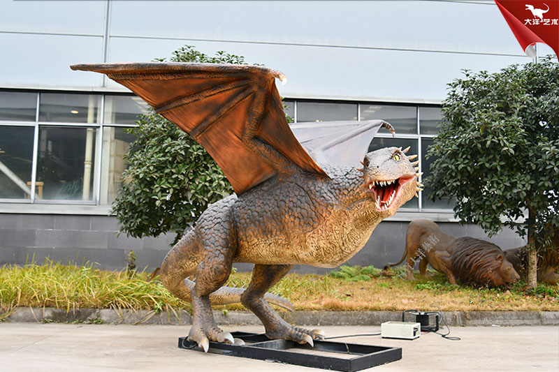 仿真飞龙模型，，，，，能动会叫的仿真西方龙模型