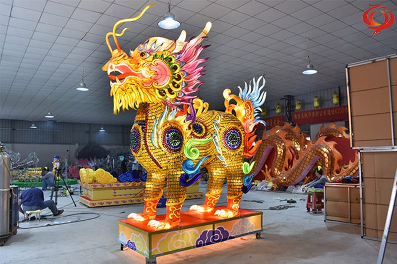 药瓶彩灯，，，，，，，麒麟元素主题花灯